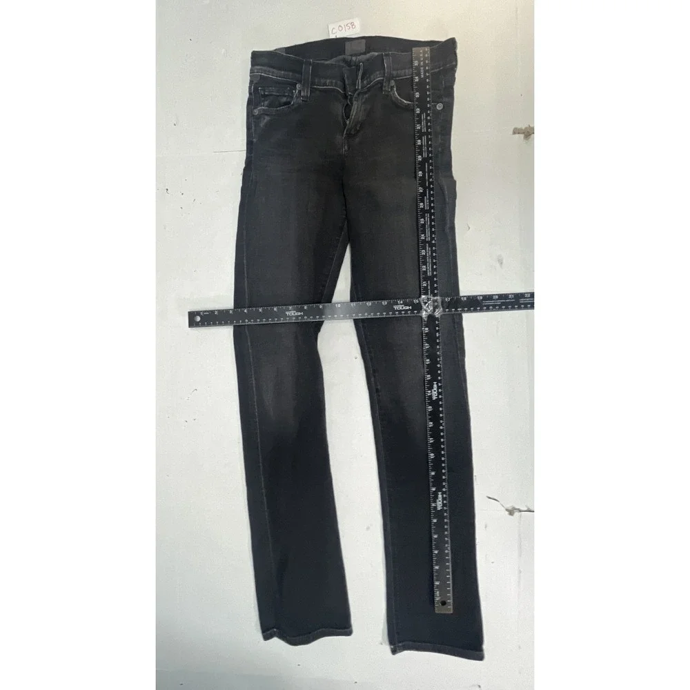 Citizens of Humanity Slim‎ Straight Black Wash Denim Mens Jeans 1380-285 Size 28